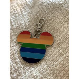 RARE Mickey Icon Rainbow Pride Pin Trading Bag and Lanyard Charm
